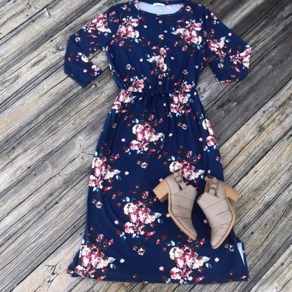 Reborn J Dresses & Skirts - LAST ONE!  REBORN J Modest Midi Drawstring Dress